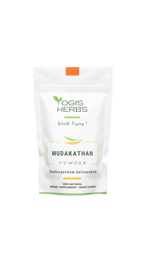 YOGIS HERBS Mudakathan Powder — Cardiospermum halicacabum (Balloon Vine) | Traditional Tamil Herb for Joint Comfort & Mobility | Heritage Keerai
