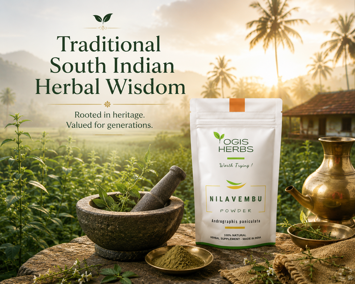 Yogis Herbs Nilavembu Powder - traditonal wisdom