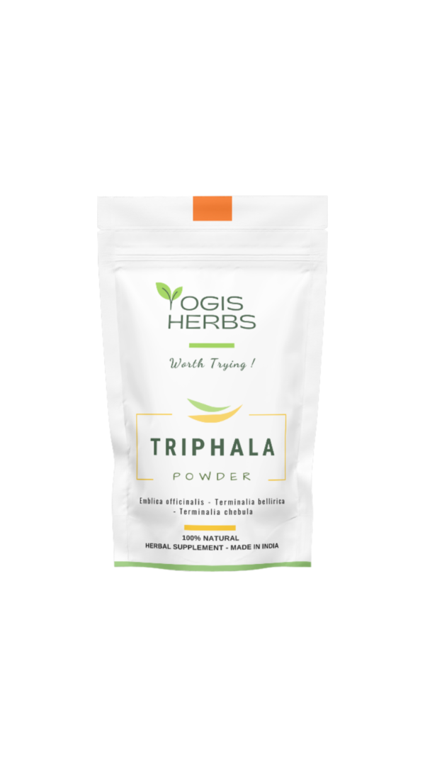 TriphalaPowder_pack Triphala Powder — Three Fruit Ayurvedic Blend | Digestive Reset & Full-Body Balance