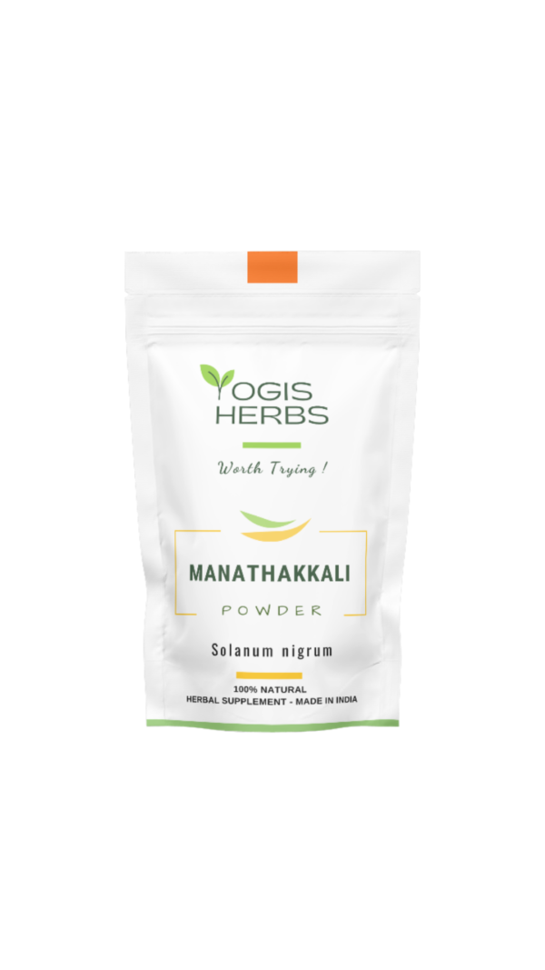 ManathakaliPowder_pack Manathakkali Leaf Powder — Solanum nigrum | Mouth Ulcers, Gastric Health & Liver Protection