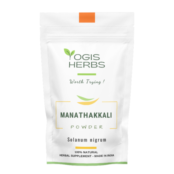 ManathakaliPowder_pack Manathakkali Leaf Powder — Solanum nigrum | Mouth Ulcers, Gastric Health & Liver Protection