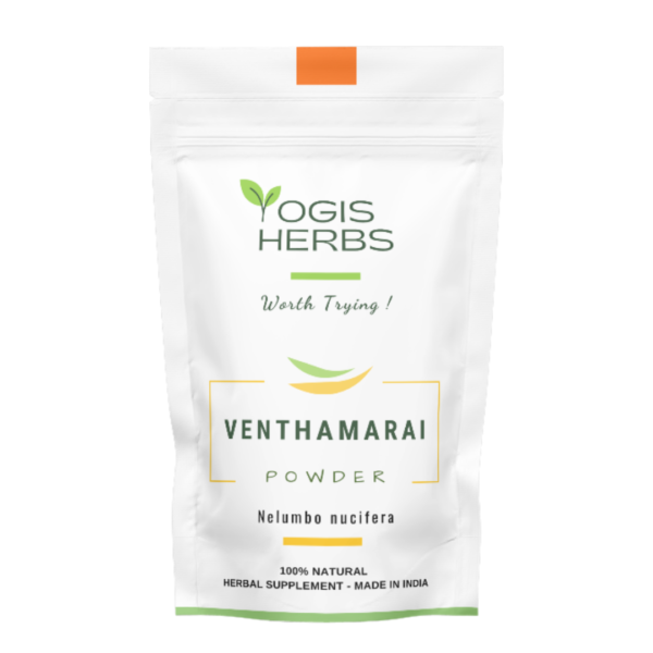 VenthamaraiPowder_Pack YOGIS HERBS Venthamarai Powder (Nelumbo nucifera / White Lotus) – Fresh & Pure Traditional Herbal Powder for Cooling Balance, Calm Support & Everyday Wellness