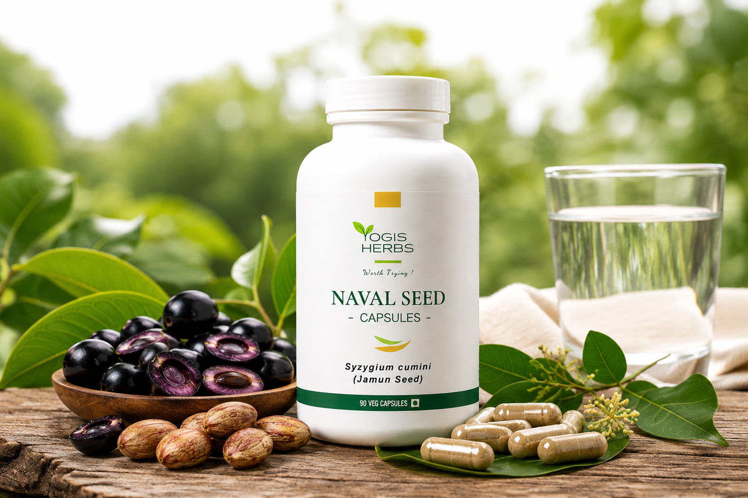 YOGIS HERBS Naval Seed Capsules – Jamun Seed (Syzygium cumini / Indian Blackberry) – Pure Seed Veg Capsules for Metabolic Wellness, Digestive Comfort & Antioxidant Support – Single-Herb, No Fillers, 90 Capsules 2 YOGIS HERBS Naval Seed Capsules – Jamun Seed (Syzygium cumini / Indian Blackberry) – Pure Seed Veg Capsules for Metabolic Wellness, Digestive Comfort & Antioxidant Support – Single-Herb, No Fillers, 90 Capsules 1