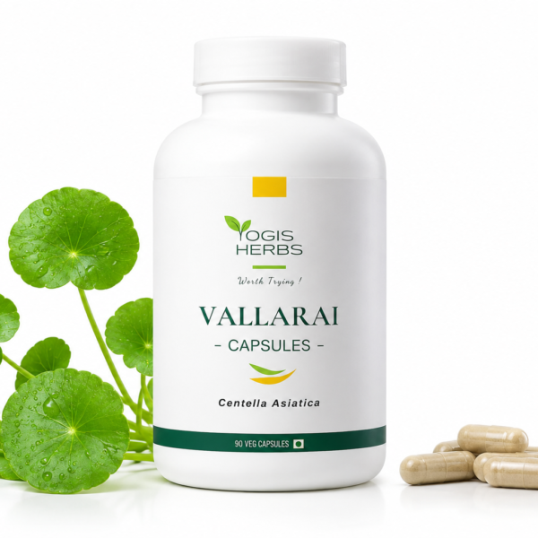 Vallarai_Cap_YH_Hero YOGIS HERBS Vallarai Capsules – Mandukaparni (Centella asiatica / Gotu Kola)