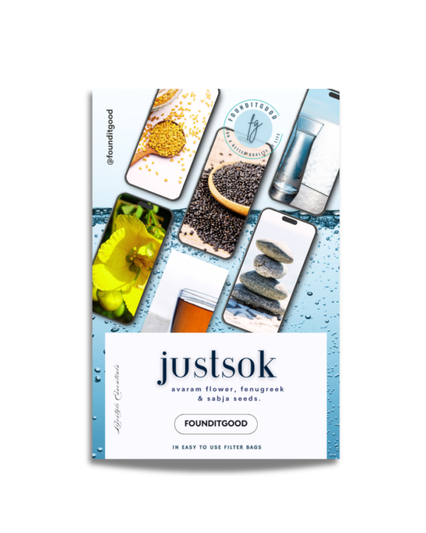 Justsok_web.png JustSok: Daily Wellness & Metabolic Support | Ready to use Herbal Soak Bags