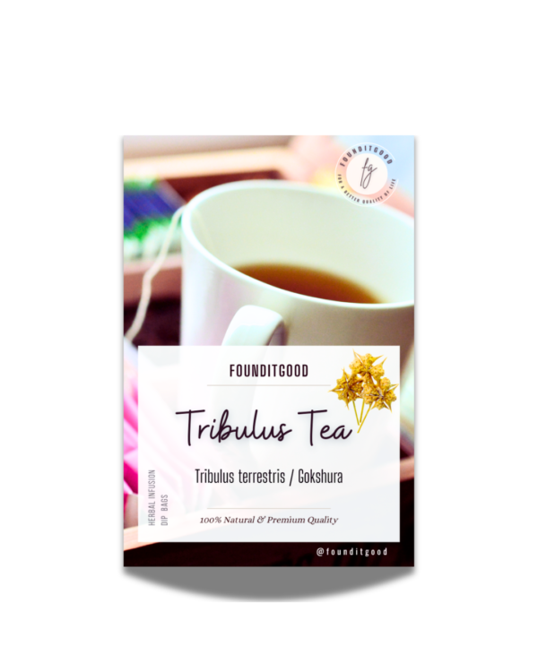 FounditGood Tribulus Tea – Nerunji Mull (Tribulus terrestris / Puncture Vine, Gokshura) – Whole-Fruit Herbal Infusion for Urinary Comfort, Fluid Balance & Antioxidant Wellness – Caffeine-Free