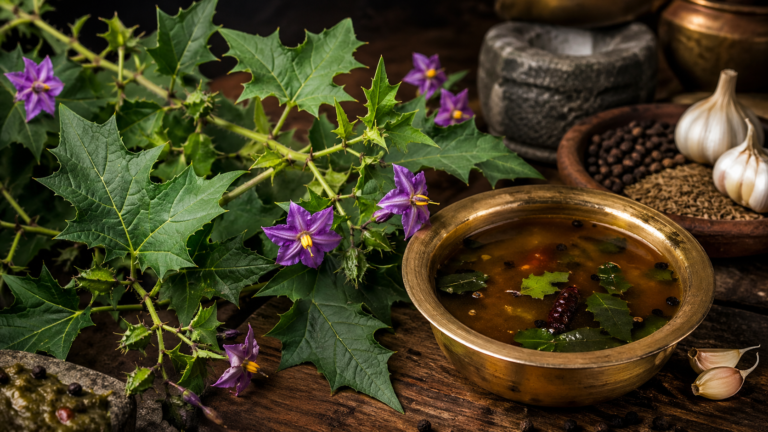 Thoothuvalai: The Thorny Leaf Behind a Famous Tamil Respiratory Tradition 2 thoothuvalai-traditional-tamil-herb