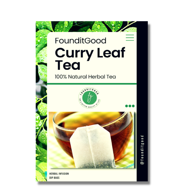curryTea_web.png FounditGood Curry Leaf Tea (Murraya Koenigii) – 100% Natural & Premium Quality Herbal Tea