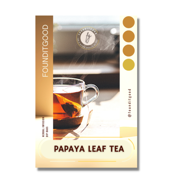 pappayaTea-web-1.png FiG Papaya Leaf Tea (Carica papaya) 100% Natural Herbal Infusion | Premium Quality | Fresh & Pure | Your Natural Boost for Immune Support!