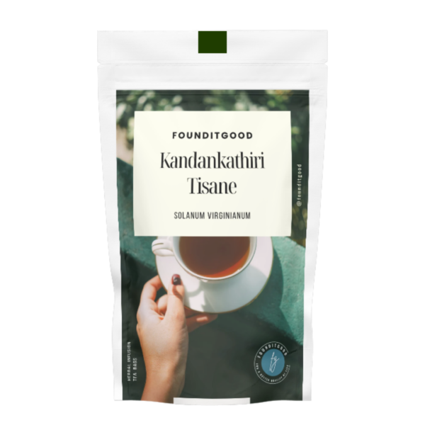 KandakathriT.png FounditGood Kandankathiri Tea (Solanum virginianum / Kantakari) – Traditional South Indian Herbal Infusion for Respiratory Comfort, Throat Wellness & Seasonal Support – Natural Whole Plant, Caffeine-Free