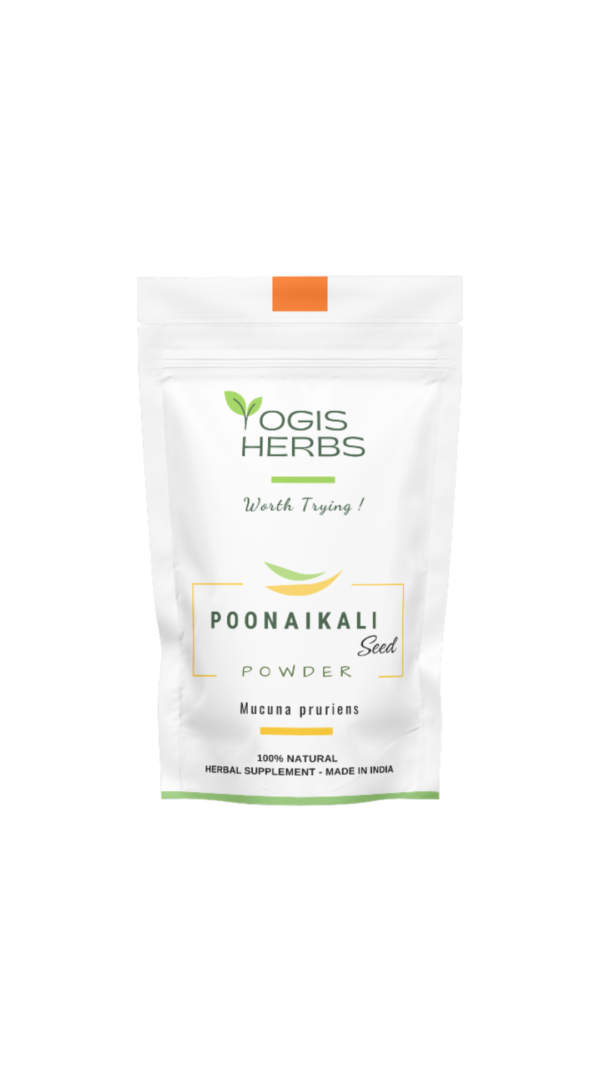 YH_poonaikali_pack Purified Poonaikali Seed Powder ( Velvet Bean / Kapikacchu / Mucuna pruriens )