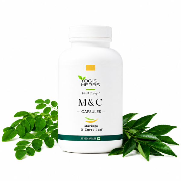M&C_Cap_hero M&C Capsules (Moringa & Curry Leaf) — Hair, Blood & Nourishment | YOGIS HERBS